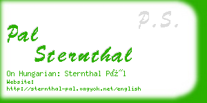 pal sternthal business card